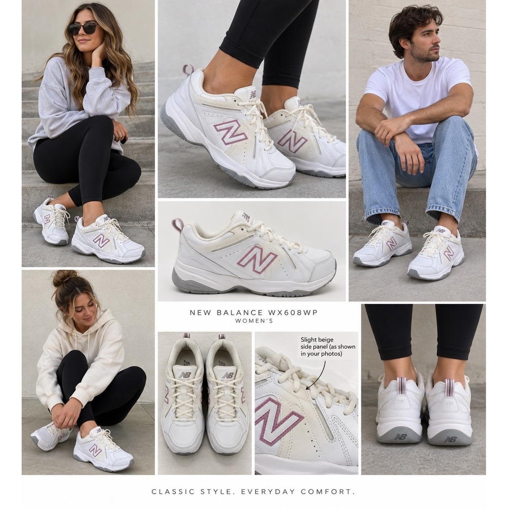 New Balance 813 Walking Shoes Womens 12 White Excellent Leather Rollbar WW813WT